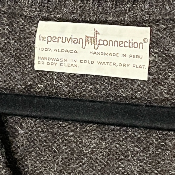 Peruvian Connection Men's Alpaca Wool Sweater V Neck Vest Medium Multicolor (G) - Picture 6 of 11